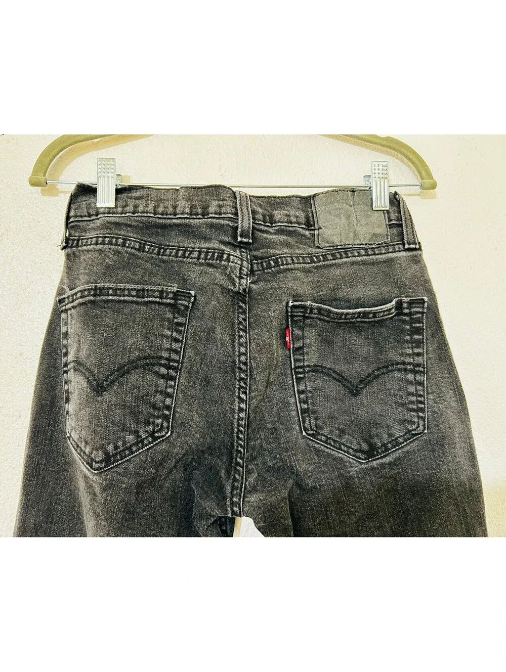 Levis 514 Straight Fit Black Jeans Mens W29 L30 Native Cali Denim Style 0730